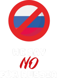 Kubek "WE SAY NO RUSSIA"