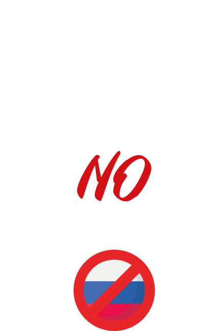 Koszulka "WE SAY NO RUSSIA"