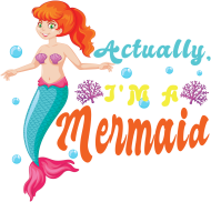 Body niemowlęce z motywem syrenki.