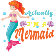 Kubek z motywem syrenki.