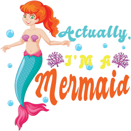 Podkładka pod mysz z motywem syrenki.