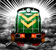 SM42 lokomotywa "Stonka" - magnes na zakładową lodówkę