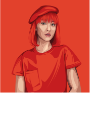 Koszulka "women in red"