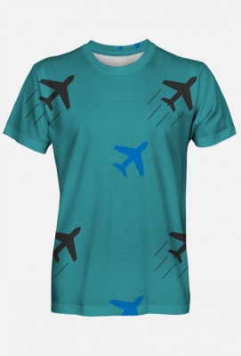 T-shirt "samoloty" - FAJNE KOSZULKI