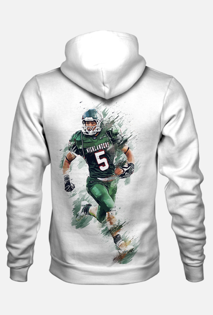 BLUZA MĘSKA Z MOTYWEM ,,AMERYKAŃSKI FUTBOL,,