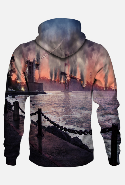 BLUZA MĘSKA Z MOTYWEM ,,ARCHITEKTURY,,