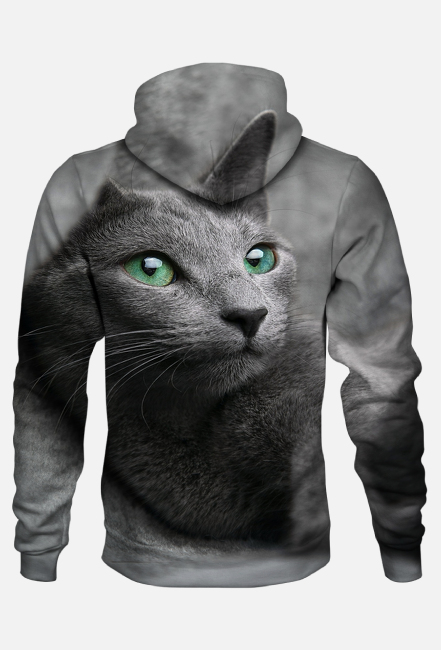 BLUZA MĘSKA Z MOTYWEM ,,KOTA,,