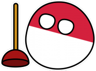 Polandball z przepychaczem koszulka