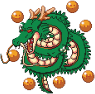 Dragon Ball Shenlong smok pixele