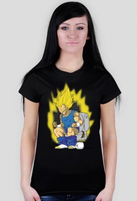 Dragon Ball Vegeta na sedesie super sayian - Cartoon