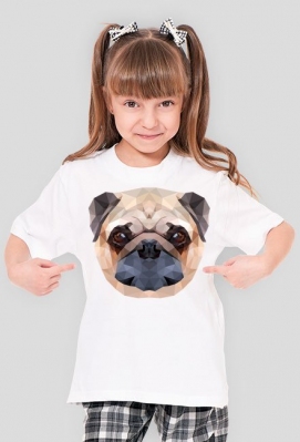 Mops Girl - Animals Polygon
