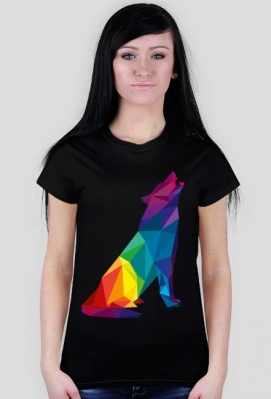 Wilk Kolor Woman - Animals Polygon