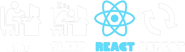React.js Eat Sleep Repeat T-Shirt Dark