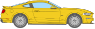 FORD MUSTANG GT (2017-) żółty MAGICZNY KUBEK