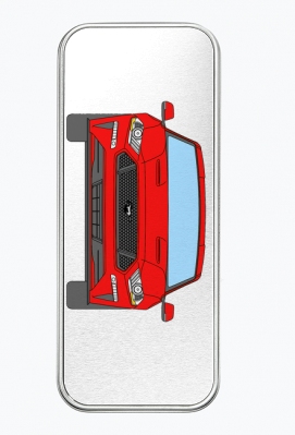 FORD MUSTANG GT (2017-) czerwony 01 PIÓRNIK METALOWY - AUTOKOSZULKI