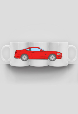 FORD MUSTANG GT (2017-) czerwony KUBEK - AUTOKOSZULKI
