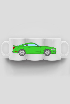 FORD MUSTANG GT (2017-) zielony KUBEK - AUTOKOSZULKI