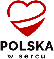 Męski T-shirt z Polską w Sercu czarny