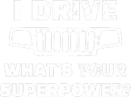 I Drive What's your Superpower? JEEP Grand Cherokee WJ Grill, Bluza z kapturem męska