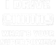 I Drive What's your Superpower? JEEP Grand Cherokee ZJ Grill, Bluza z kapturem męska