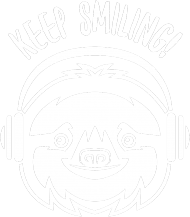 KEEP SMILING! Uśmiechnij się! T-shirt damski, koszulka, leniwiec