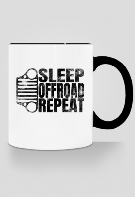 SLEEP OFFROAD REPEAT Jeep Wrangler CJ Kubek z czarnym uchem - 10W40 PetrolWear