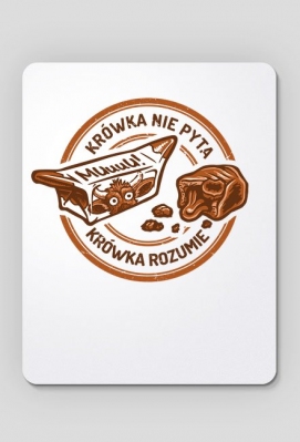 Krówka rozumie - Podkładka pod myszkę - anotherway