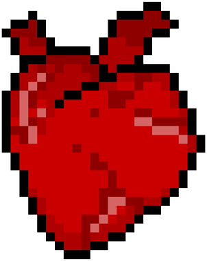 PUXU Pixel Art Koszulka Serce Real