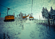Chairlift in the Polish mountains