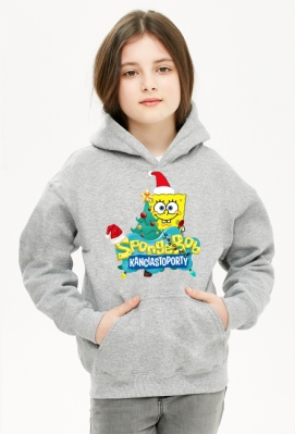 BLUZA Z KAPTUREM DLA DZIEWCZYNKI "" SPONGEBOB KANCIASTOPORTY - ŚWIĘTA "" HIT! - NewStore