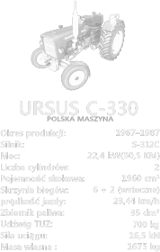 URSUS C-330 POLSKA MASZYNA