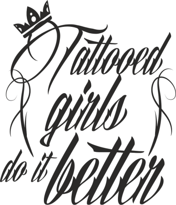 Koszulka Tattooed Girls Do It Better