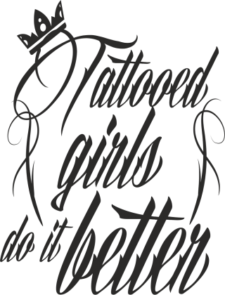 Koszulka Damska Tattooed Girls Do It Better :)