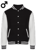 Bluza Męska VARSITY JACKET JH43 Black/White