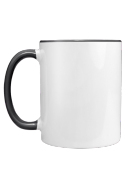 Mug with black handle