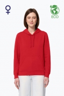 Eco bluza z kapturem damska S&S Drummer - White