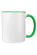 Mug with black handle