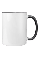 Mug with black handle