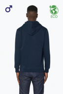 Eco bluza z kapturem męska biała - DRUMMER