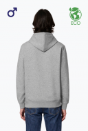 Eco bluza z kapturem męska biała - DRUMMER