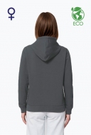 Eco bluza z kapturem damska S&S Drummer - White