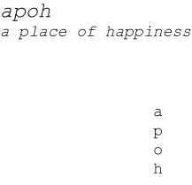 A place of happiness
